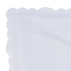 Airlie Embroidered  Sham Swatch | White
