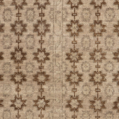 McGuire Hand Knotted Wool-Blend Rug Swatch | Sepia Brown