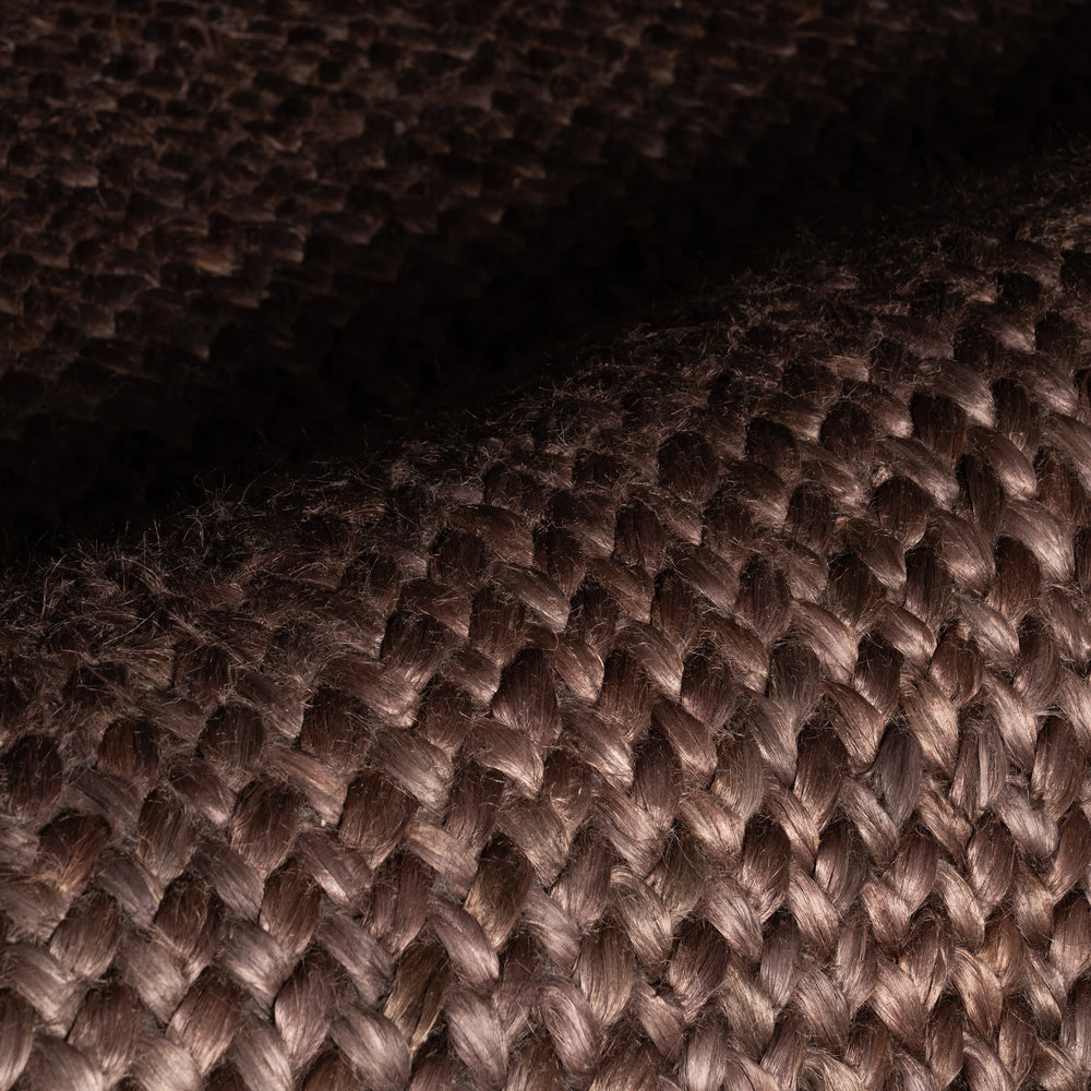 Thale Textured Handmade Jute Rug | Chocolate Brown