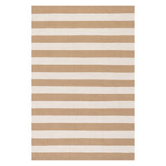 Banks Stripe Handwoven Indoor/Outdoor Rug | Khaki