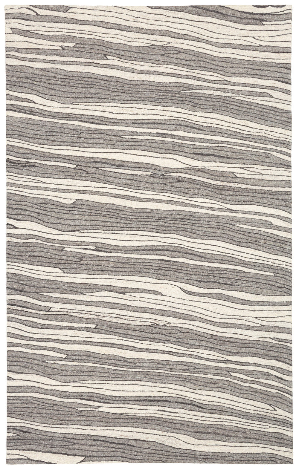 Andres Hand Micro Hooked Wool Custom Rug Swatch | Grey