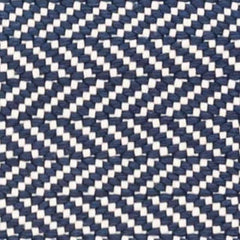 Herringbone Navy/Ivory Handwoven Indoor/Outdoor Rug Swatch