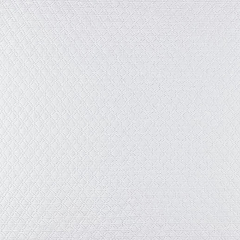 Diamond Matelasse coverlet Swatch | White