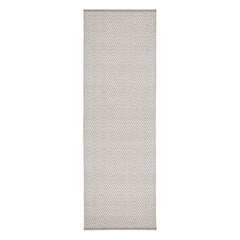 Diamond Handwoven Indoor/Outdoor Rug | Platinum/White