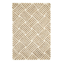 Layers Hand Hooked Wool Rug | Ochre