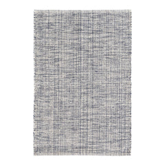 Marled Handwoven Cotton Rug | Indigo