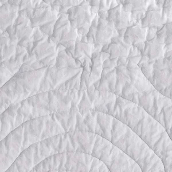 Power Shake Scallop Swatch | White