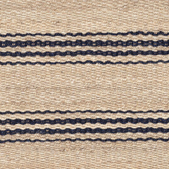 Jute Ticking Indigo Handwoven Rug Swatch