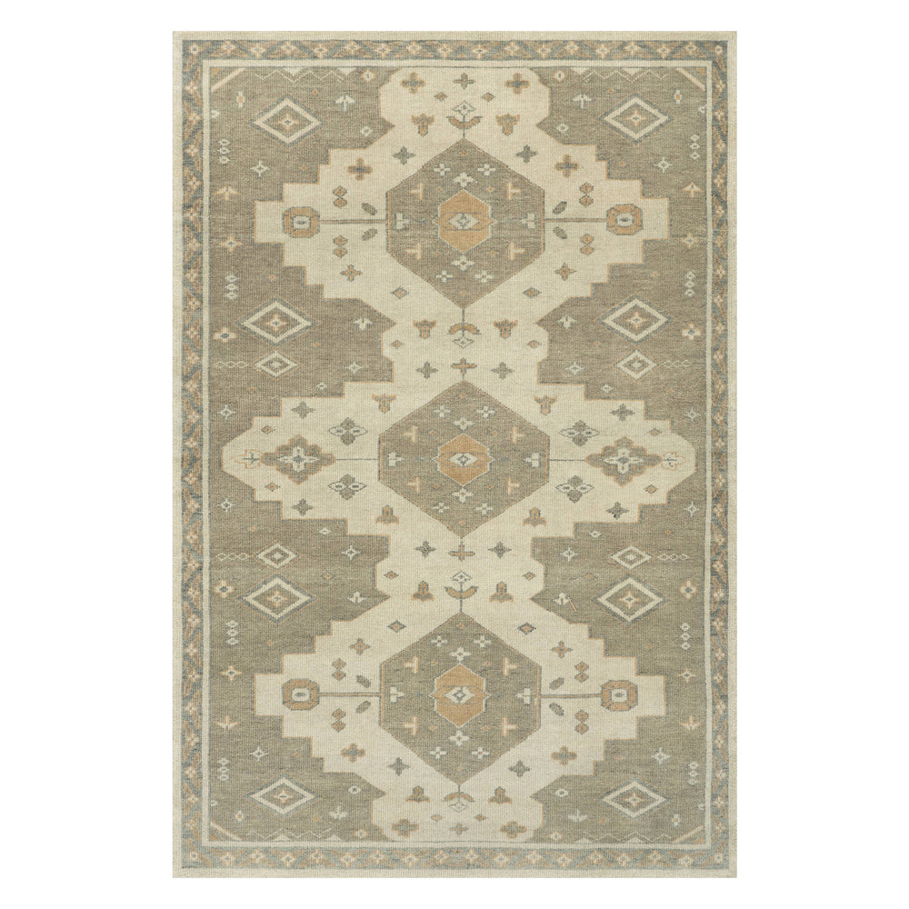 Griffin Hand Knotted Wool Rug | Sage Green