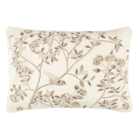 Jane Embroidered Plaster Decorative Pillow Cover