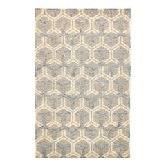 Tala Blue Handwoven Jute Rug