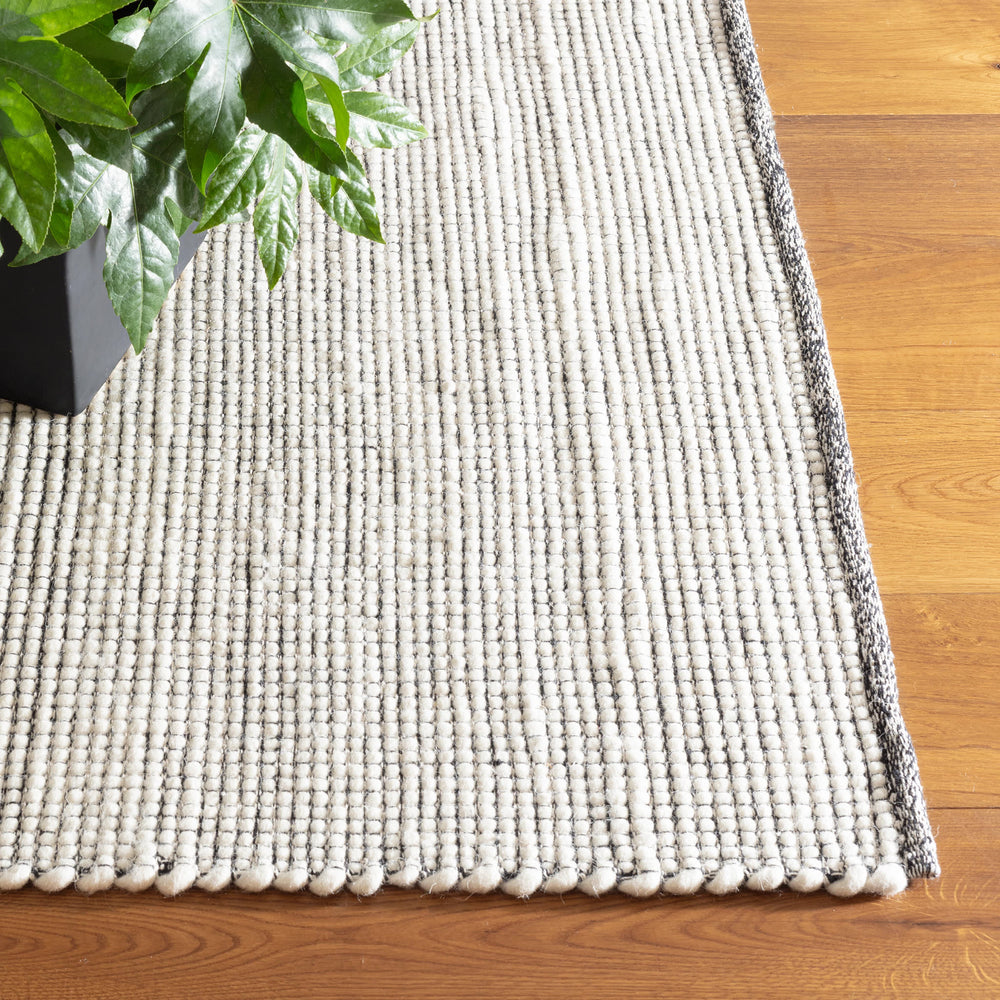 Network Handwoven Wool Rug | Black