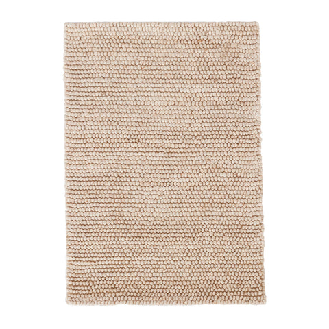 Niels Handwoven Wool/Viscose Rug | Latte