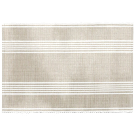 Bistro Stripe Platinum Placemat Set of 4