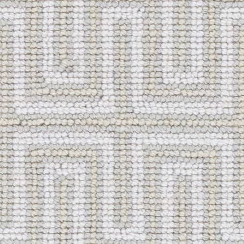Maze Woven Wool Custom Rug Swatch | Ivory