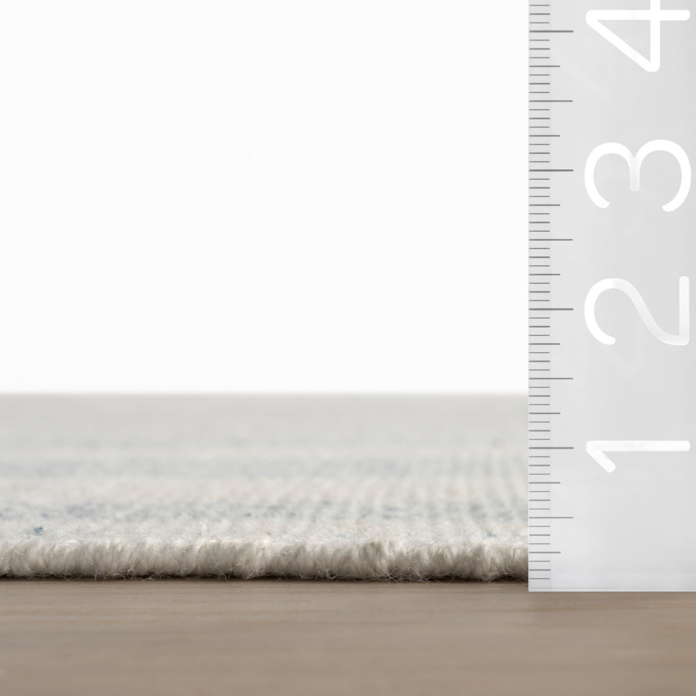 Nexel Striped Farmhouse Rug | Blue