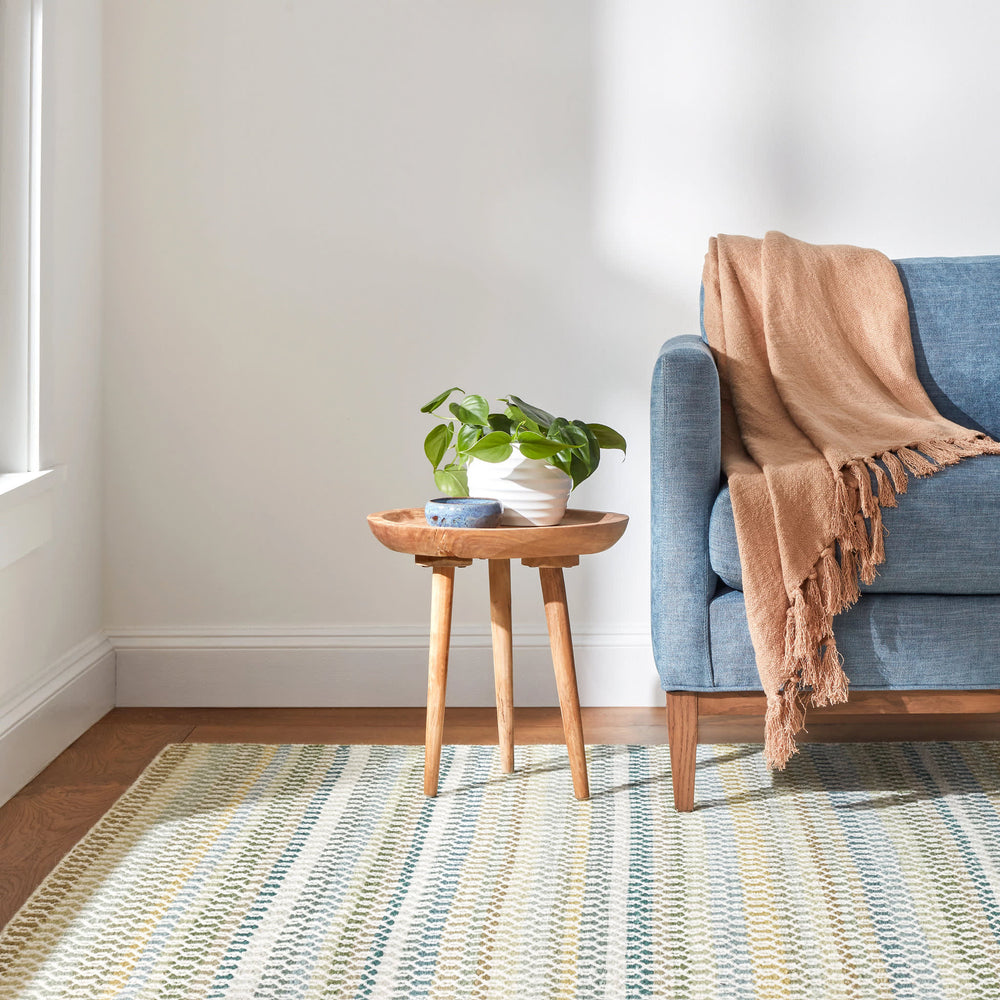 Poppy Handwoven Wool Rug | Moss