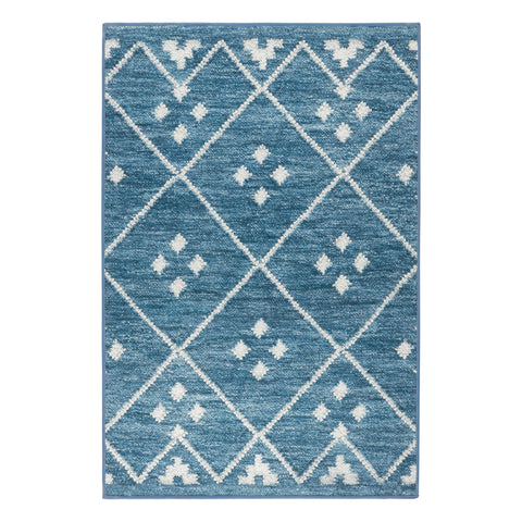 Kota Indigo Machine Washable Rug