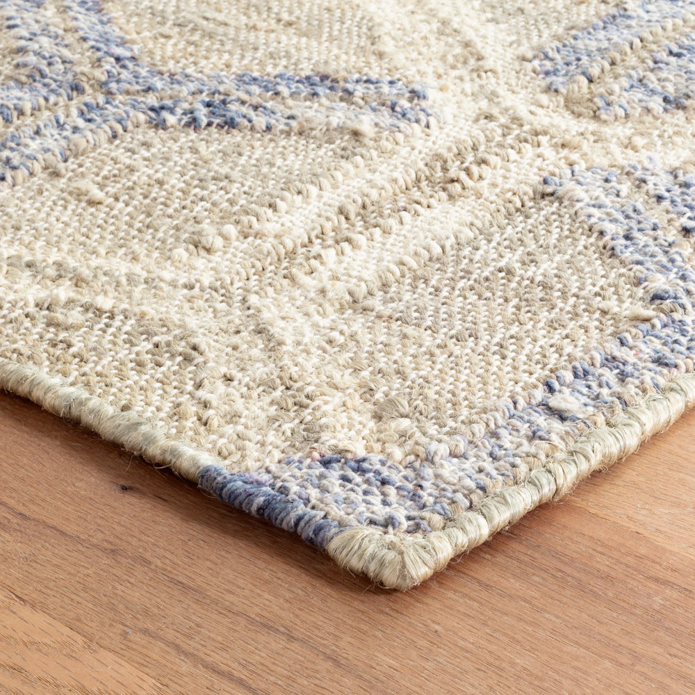 Tala Handwoven Jute Rug | Blue