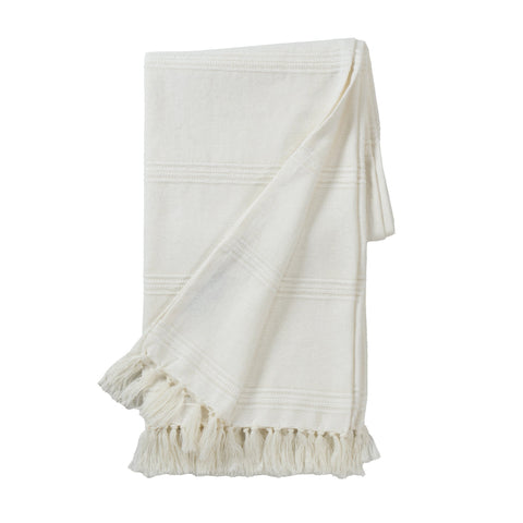 Gwen Throw | Dove White