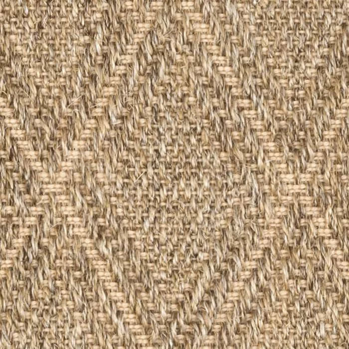Diamond Woven Sisal Rug Swatch | Natural
