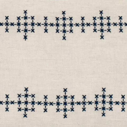 Cross-Stitch Linen Navy Swatch