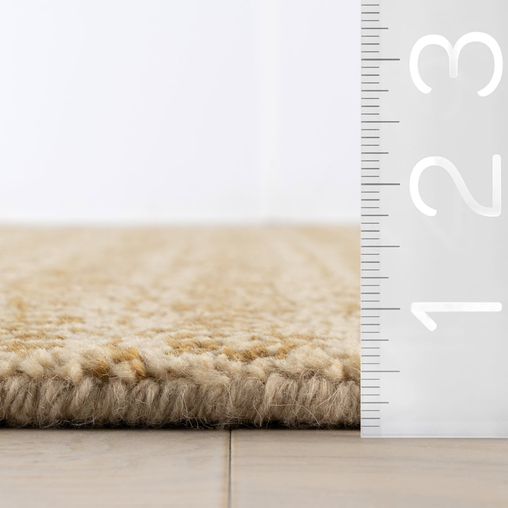 Tullie Hand Knotted Wool Rug Swatch | Ochre