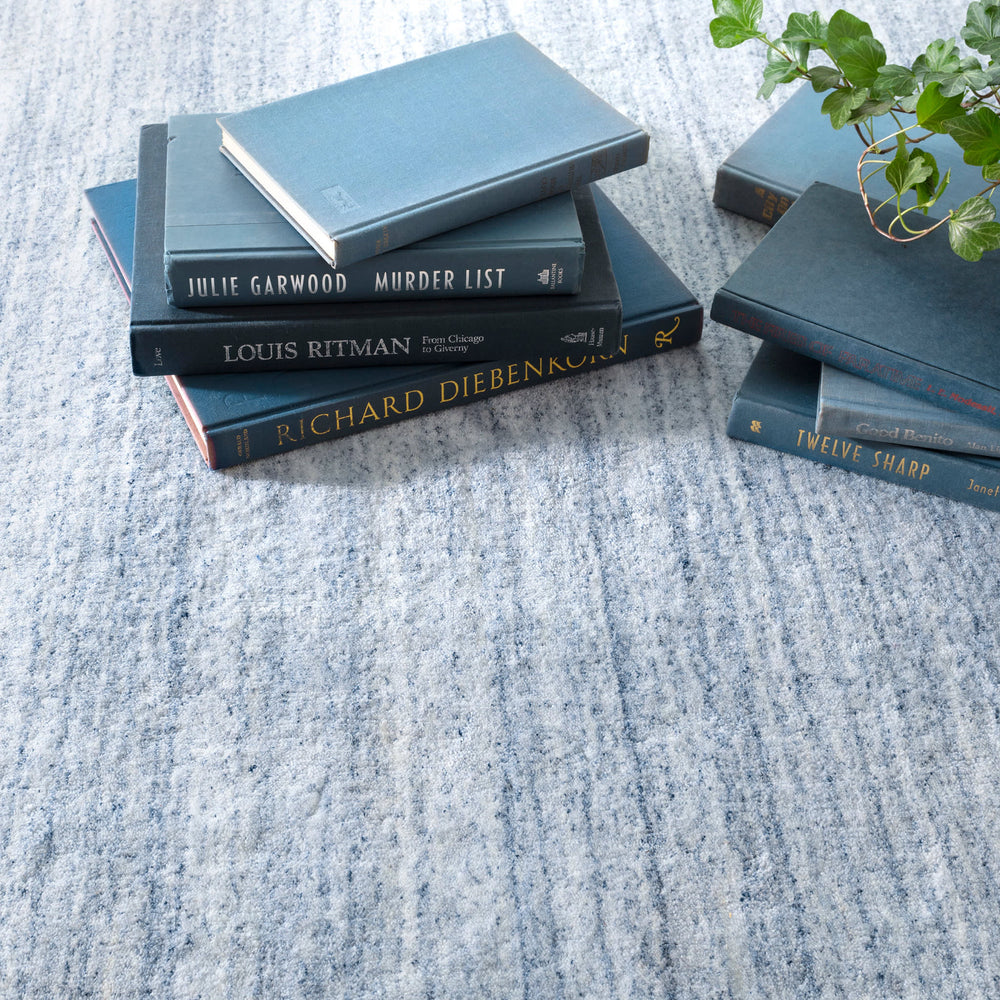 Nordic Hand Loom Knotted Performance Rug | Blue