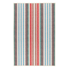 Ranch Stripe Machine Washable Rug | Multi