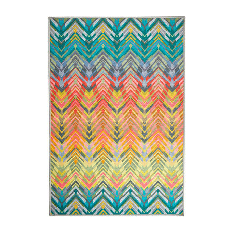 Seneca Blue Machine Washable Rug | Multi