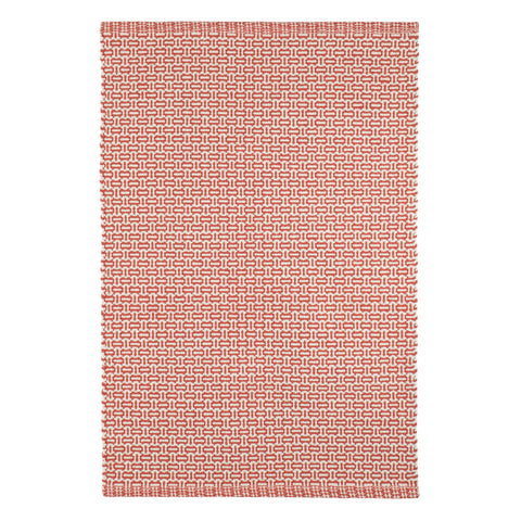 Miss Muffet Paprika Handwoven Cotton Rug