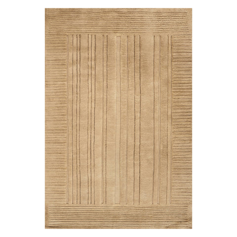 Slione Bohemian Striped Rug | Beige