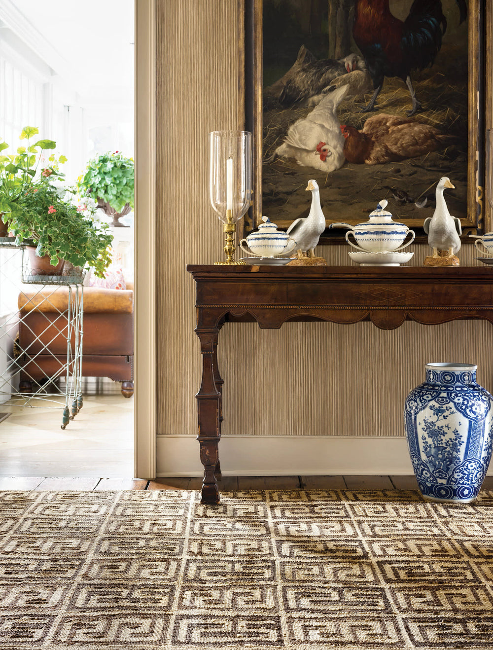 Auricula Handwoven Jute Rug by Bunny Williams | Brown