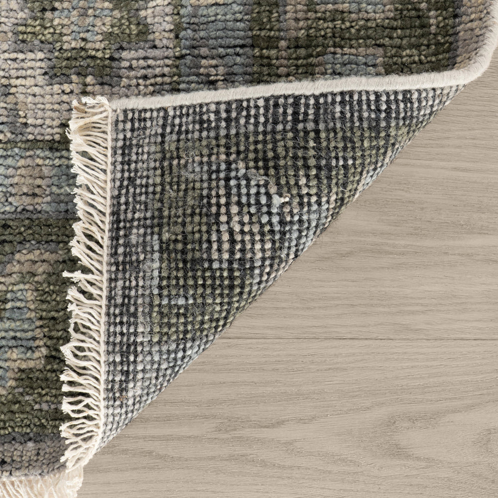 McGuire Hand Knotted Wool-Blend Rug | Mineral Green