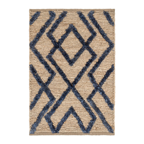 Marco Jute Soumak Handwoven Rug | Navy