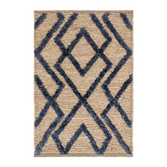 Marco Jute Soumak Handwoven Rug | Navy