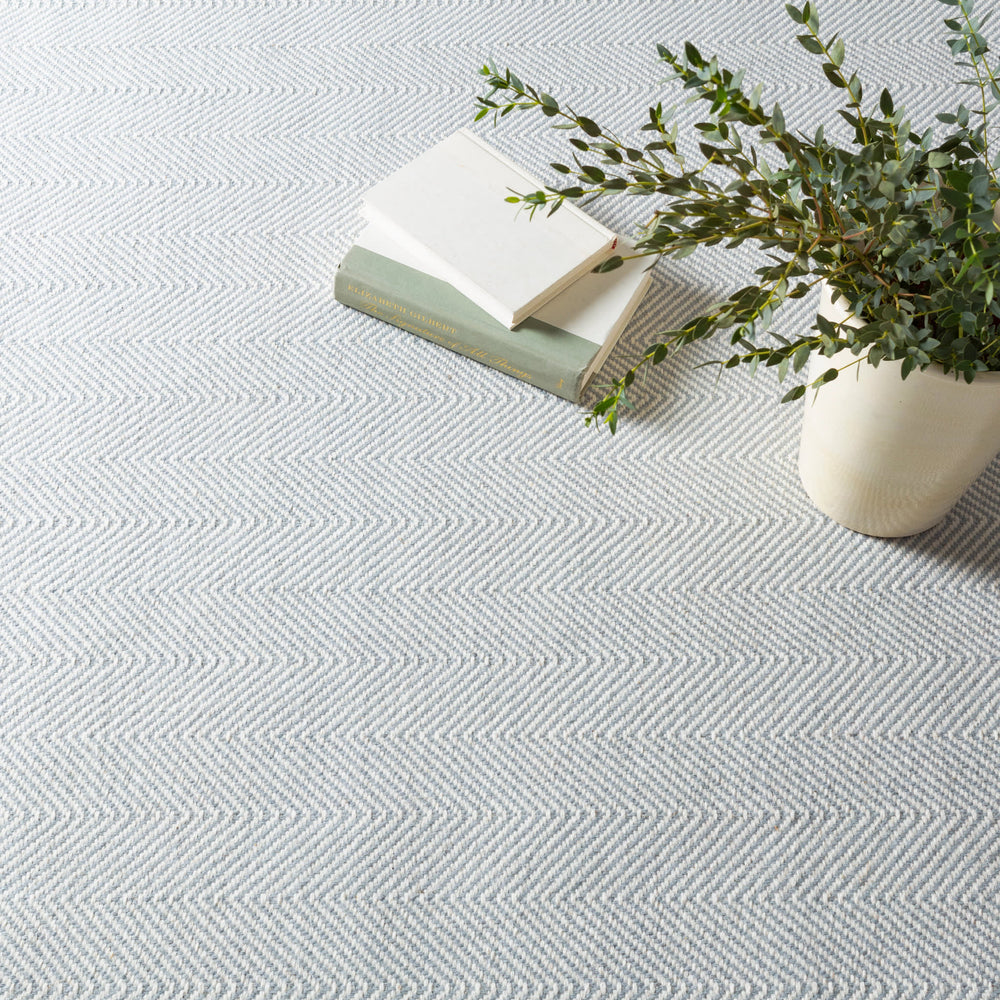 Batiste Woven Wool Custom Rug | Sky