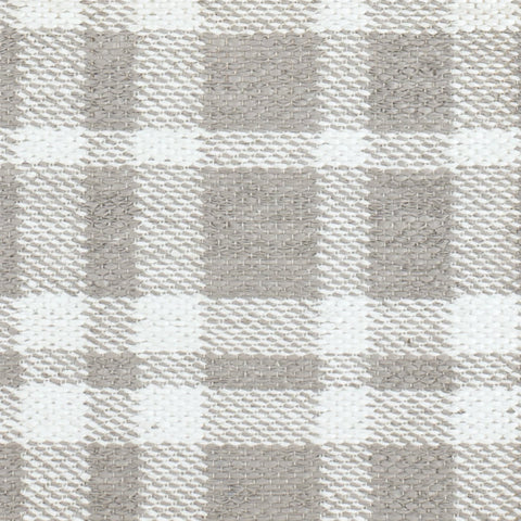 Tattersall Grey Handwoven Indoor/Outdoor Rug Swatch