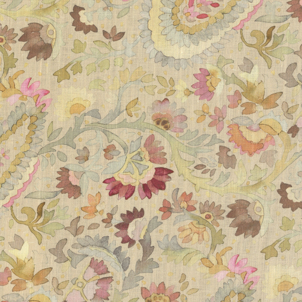 Ines Linen Upholstery Swatch | Multi