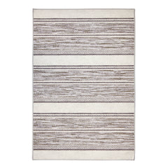 Ellington Stripe Grey Machine Washable Rug