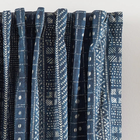 Kodi Batik Indigo Curtain Panel