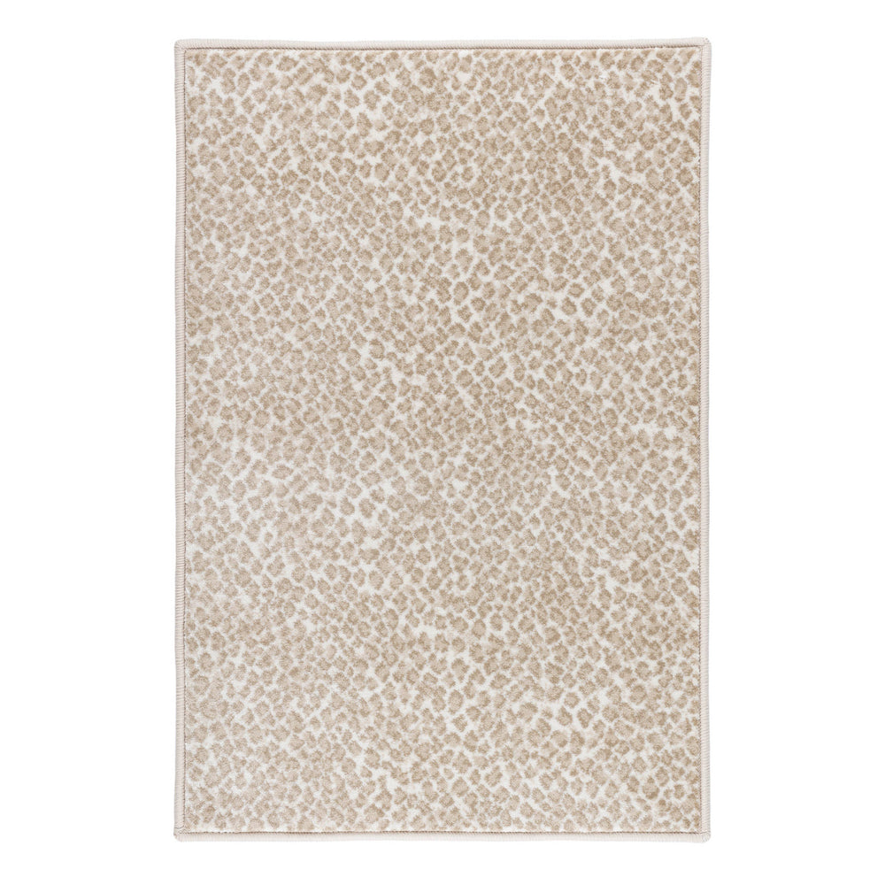 Cheetah Woven Performance Custom Rug | Beige