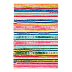 Bright Stripe Handwoven Indoor/Outdoor Rug | Multi