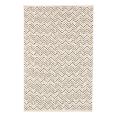 Happy Chevron Pebble Woven Indoor/Outdoor Custom Rug