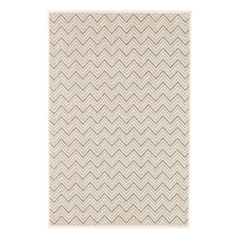 Happy Chevron Woven Indoor/Outdoor Custom Rug | Pebble