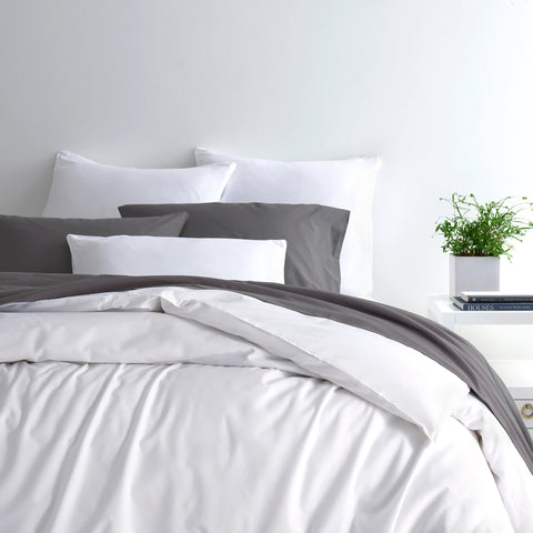 Essential Percale White Duvet Cover