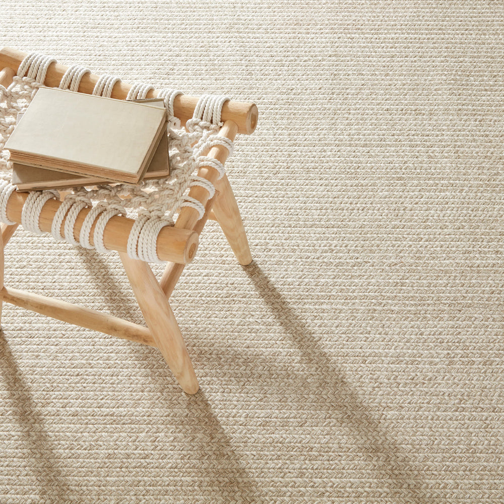 Merrill Woven Wool Custom Rug | Natural