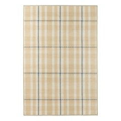 Hallie Plaid Machine Washable Rug | Khaki