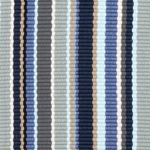 Westbrook Stripe Blue Handwoven Indoor/Outdoor Rug Swatch