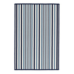 Lyndon Stripe Denim Woven Indoor/Outdoor Custom Rug